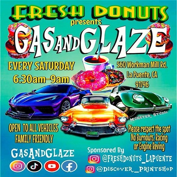 Gas And Glaze Cars And Coffee flyer 2026